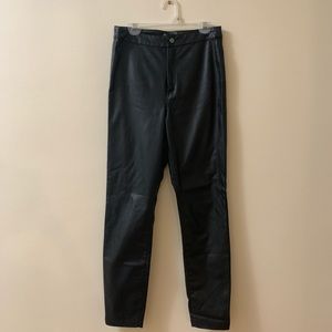 Topshop faux leather pants